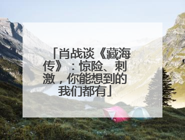 肖战谈《藏海传》：惊险、刺激，你能想到的我们都有