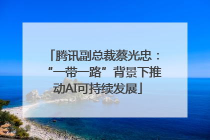 腾讯副总裁蔡光忠：“一带一路”背景下推动AI可持续发展