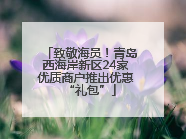 致敬海员！青岛西海岸新区24家优质商户推出优惠“礼包”
