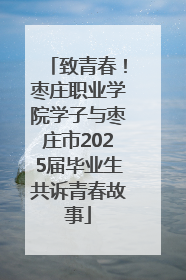 致青春！枣庄职业学院学子与枣庄市2025届毕业生共诉青春故事