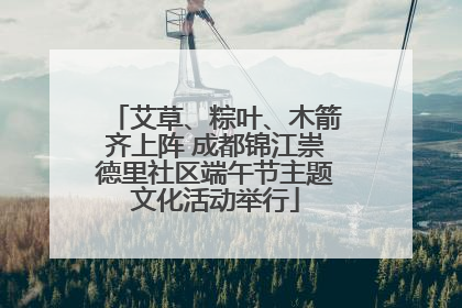 艾草、粽叶、木箭齐上阵 成都锦江崇德里社区端午节主题文化活动举行