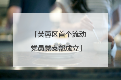 芙蓉区首个流动党员党支部成立