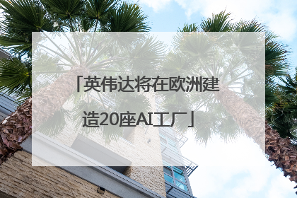 英伟达将在欧洲建造20座AI工厂