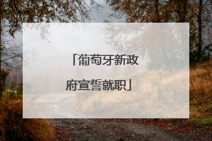 葡萄牙新政府宣誓就职