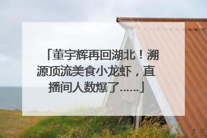 董宇辉再回湖北！溯源顶流美食小龙虾，直播间人数爆了……