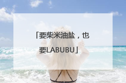 要柴米油盐，也要LABUBU