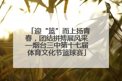 迎“篮”而上扬青春，团结拼搏展风采—烟台三中第十七届体育文化节篮球赛