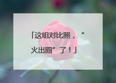 这组对比照，“火出圈”了！