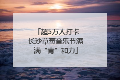 超5万人打卡 长沙草莓音乐节满满“青”和力