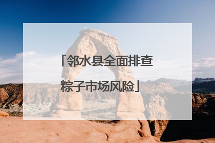 邻水县全面排查粽子市场风险