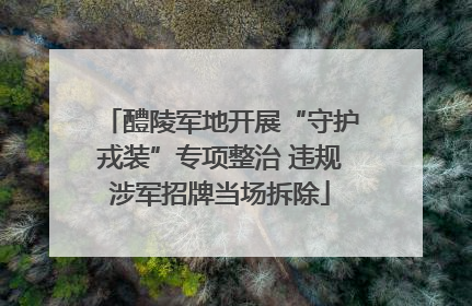 醴陵军地开展“守护戎装”专项整治 违规涉军招牌当场拆除