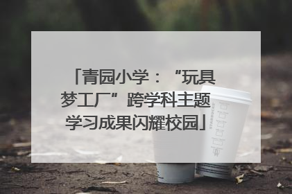 青园小学：“玩具梦工厂”跨学科主题学习成果闪耀校园