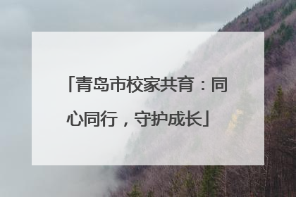 青岛市校家共育：同心同行，守护成长
