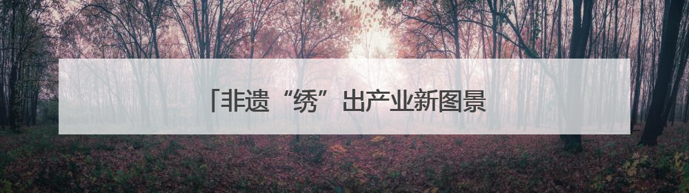 非遗“绣”出产业新图景 民俗绽放庆阳新活力