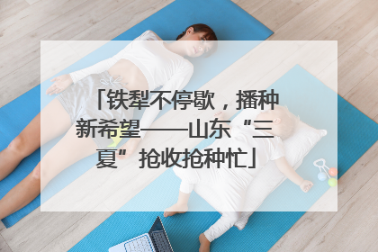 铁犁不停歇，播种新希望——山东“三夏”抢收抢种忙