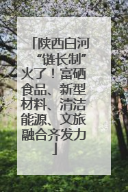 陕西白河“链长制”火了！富硒食品、新型材料、清洁能源、文旅融合齐发力