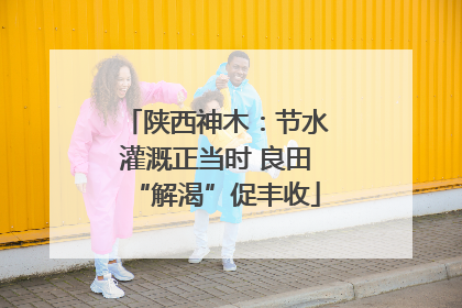 陕西神木：节水灌溉正当时 良田“解渴”促丰收