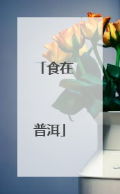 食在普洱