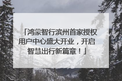 鸿蒙智行滨州首家授权用户中心盛大开业，开启智慧出行新篇章！