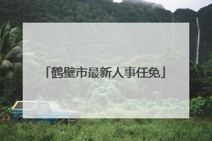 鹤壁市最新人事任免