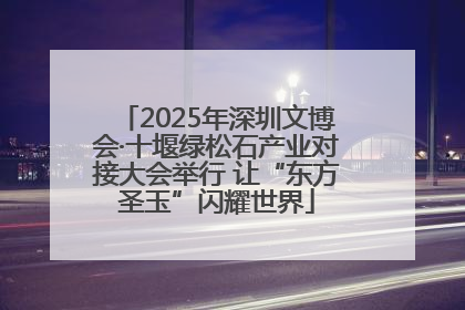 2025年深圳文博会·十堰绿松石产业对接大会举行 让“东方圣玉”闪耀世界