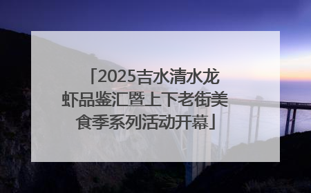 2025吉水清水龙虾品鉴汇暨上下老街美食季系列活动开幕