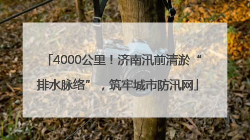 4000公里！济南汛前清淤“排水脉络”，筑牢城市防汛网