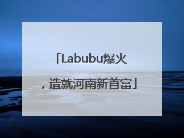Labubu爆火，造就河南新首富